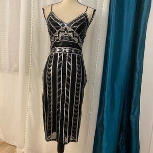 Express sequinned dress, XS